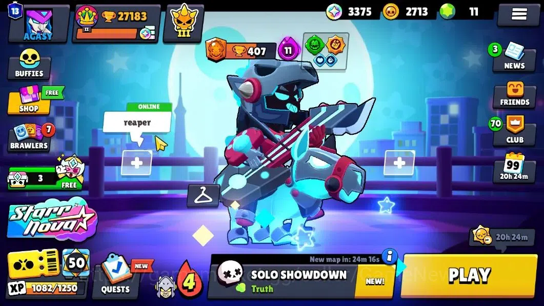 Brawl Stars Accounts 27183 Trophy|79 Brawlers 22 Max Lvl|13 Prestige|255 Skin|4 Hypch Skins 7 Legend 6 Myth 54 3
