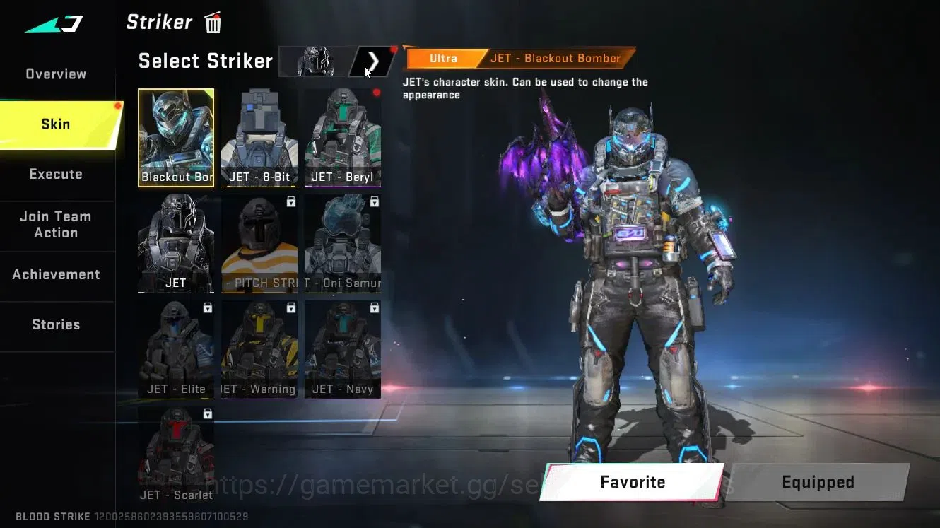 Blood Strike Accounts Collab Skin ASIA|3 ETERNAL (M4A1-Blight Lv5, MP5-Bloodrift Lv5, Vector)|Collab Ethan-Byakuya|ULTRA 10