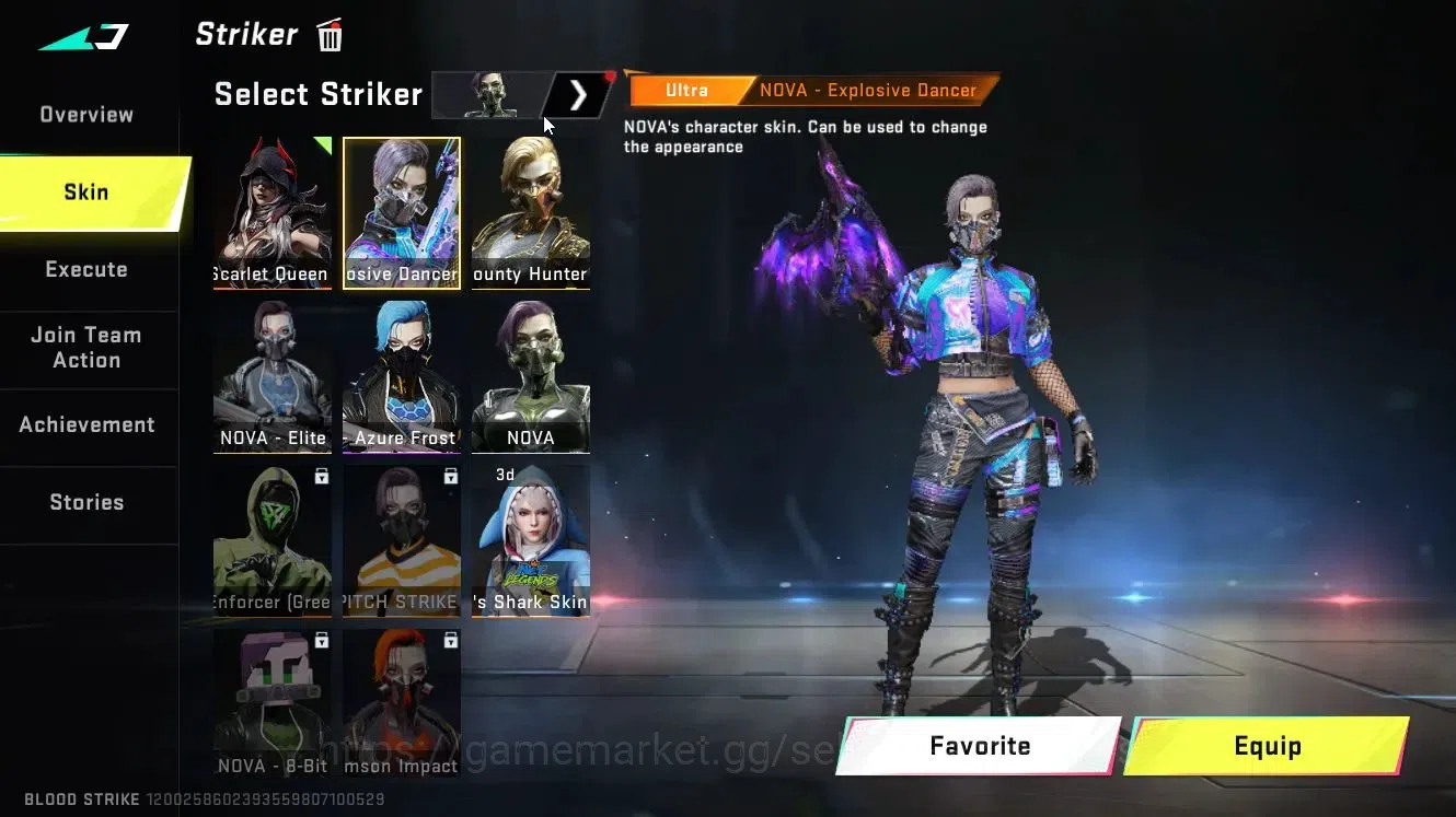 Blood Strike Accounts Collab Skin ASIA|3 ETERNAL (M4A1-Blight Lv5, MP5-Bloodrift Lv5, Vector)|Collab Ethan-Byakuya|ULTRA 12