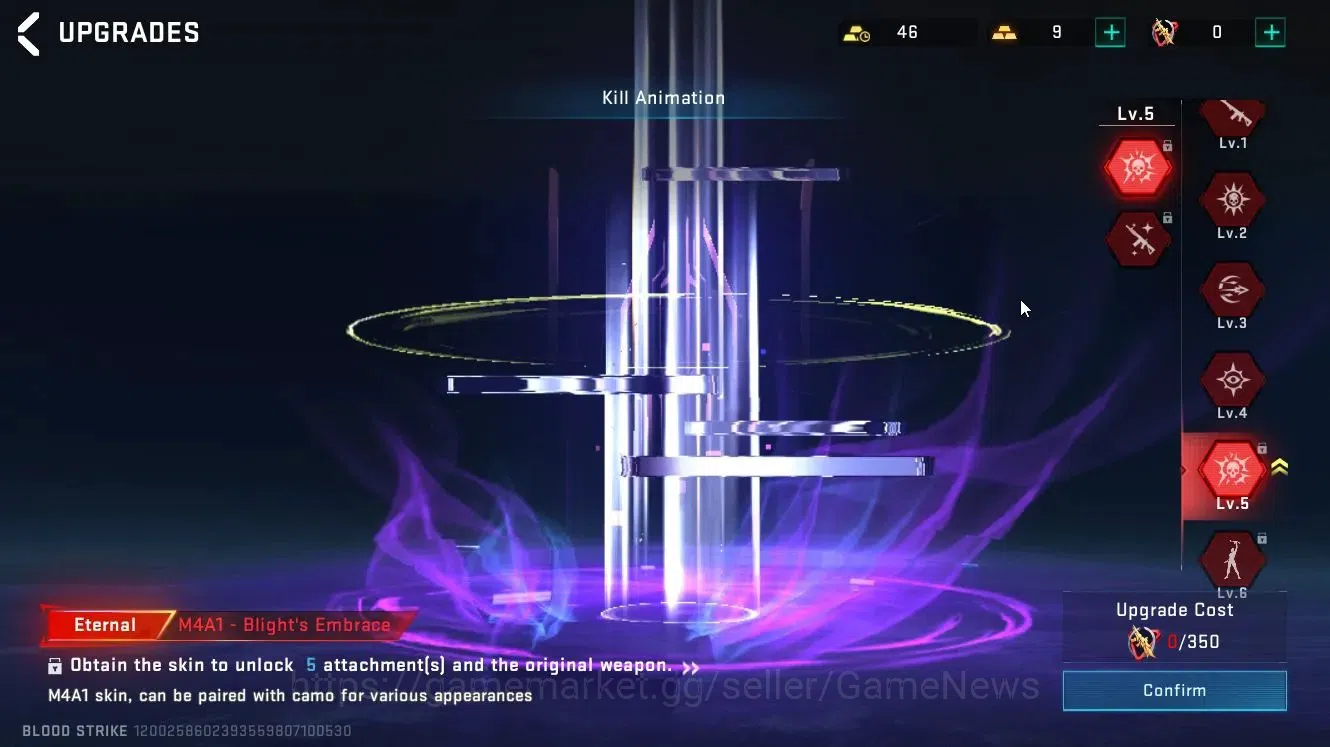 Blood Strike Accounts Collab Skin ASIA|3 ETERNAL (M4A1-Blight Lv5, MP5-Bloodrift Lv5, Vector)|Collab Ethan-Byakuya|ULTRA 17