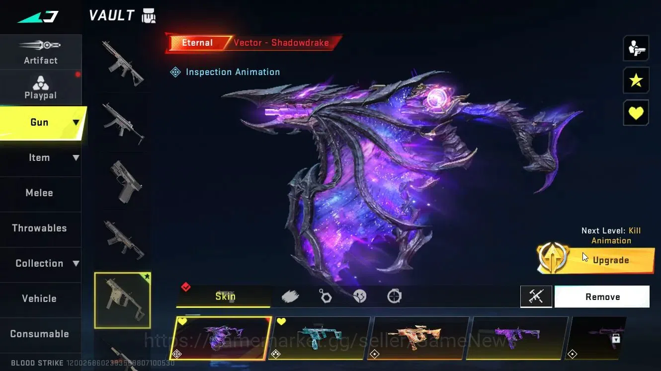 Blood Strike Accounts Collab Skin ASIA|3 ETERNAL (M4A1-Blight Lv5, MP5-Bloodrift Lv5, Vector)|Collab Ethan-Byakuya|ULTRA 20