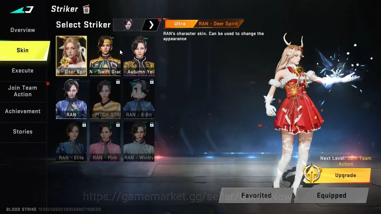 Blood Strike Accounts Collab Skin ASIA|3 ETERNAL (M4A1-Blight Lv5, MP5-Bloodrift Lv5, Vector)|Collab Ethan-Byakuya|ULTRA 4