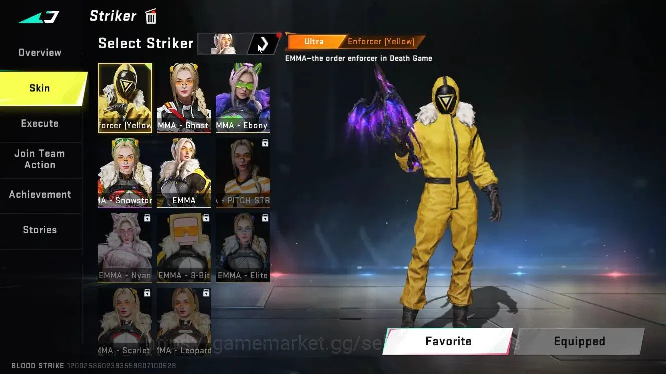 Blood Strike Accounts Collab Skin ASIA|3 ETERNAL (M4A1-Blight Lv5, MP5-Bloodrift Lv5, Vector)|Collab Ethan-Byakuya|ULTRA 5
