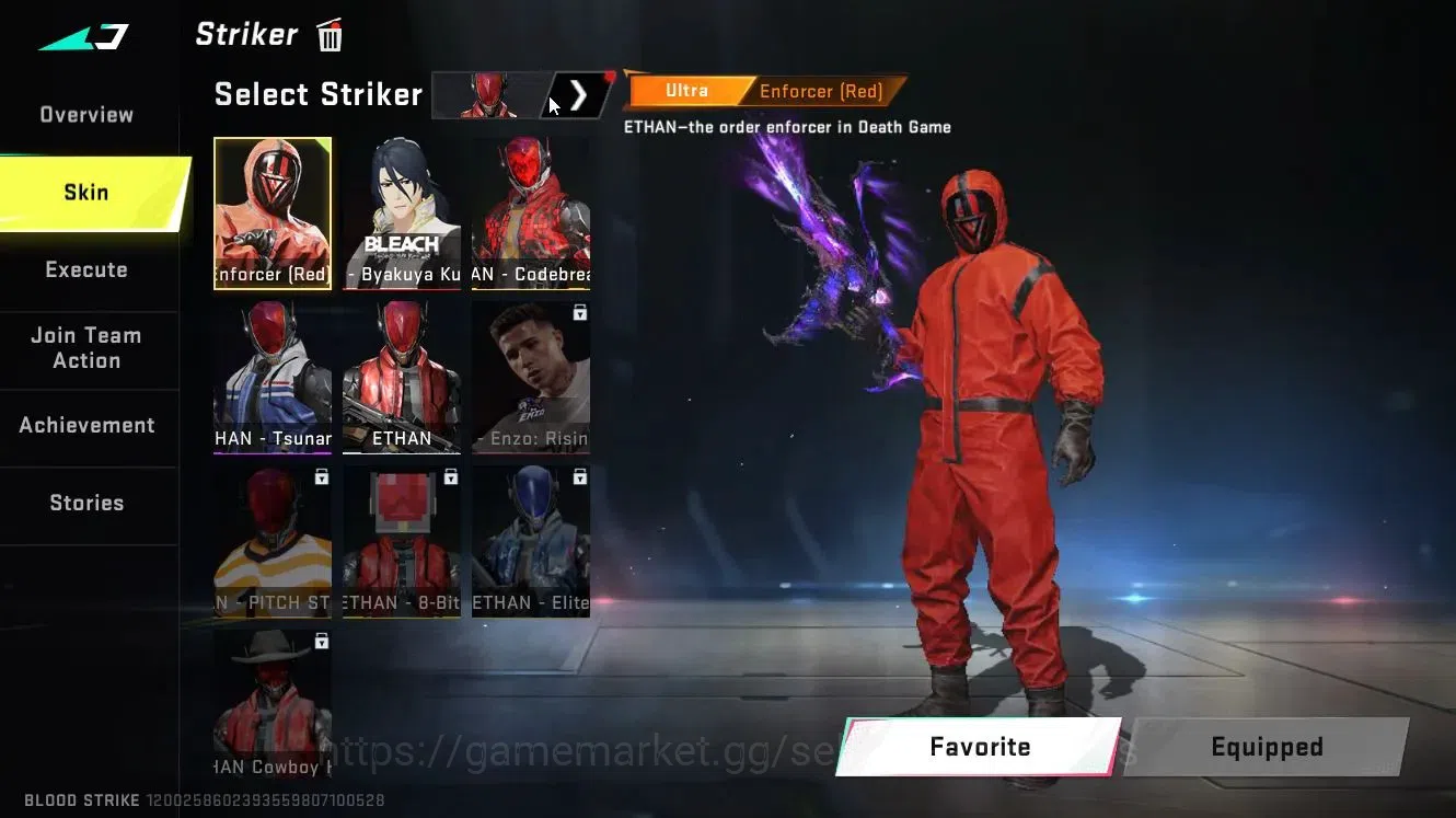 Blood Strike Accounts Collab Skin ASIA|3 ETERNAL (M4A1-Blight Lv5, MP5-Bloodrift Lv5, Vector)|Collab Ethan-Byakuya|ULTRA 6
