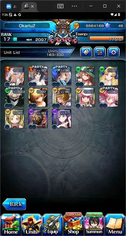 Grand Summoners Accounts Others GLOBAL|13 Ascend|Rank 17|Okarun TW, S Miyu TW, Chloe, Jay, S Luvia&Rin ,Kaname TW, Gamagori 6