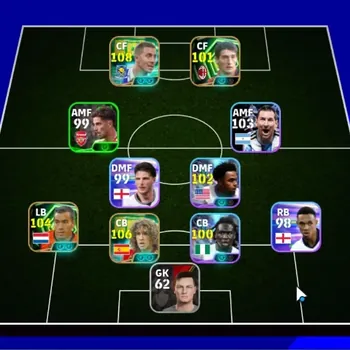 eFootball Accounts Legends & Iconic Players Android|Power 2964|5 Epic Eden Hazard,Carles Puyol,G.Van Bronckhorst,Daniele