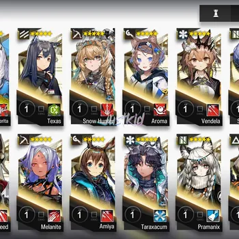 Arknights Accounts Starter ARKNIGHTS GLOBAL STARTER 5*6 , PRAMANIX ALTER,BAGPIPE,SILVERASH,EXUSIAI,SARIA