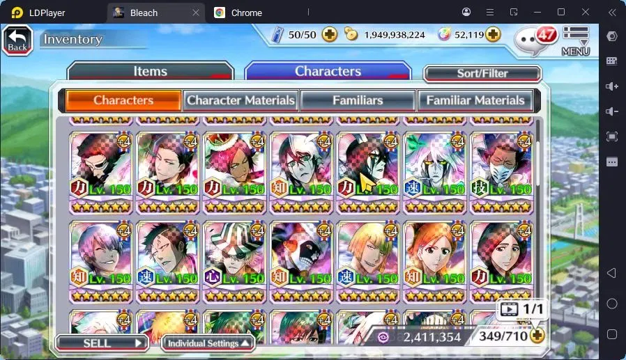 Bleach: Brave Souls Accounts Mid-Tier GLOBAL |52K Orb+MidGame|Ichigo DreamTeam,Gremmy9TH,Rangiku Swimsuit,Genryusai 15