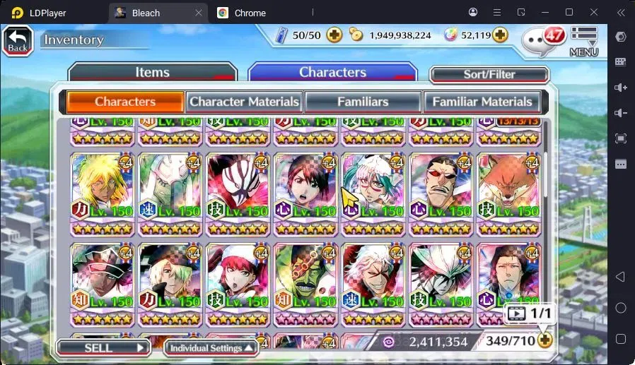 Bleach: Brave Souls Accounts Mid-Tier GLOBAL |52K Orb+MidGame|Ichigo DreamTeam,Gremmy9TH,Rangiku Swimsuit,Genryusai 17