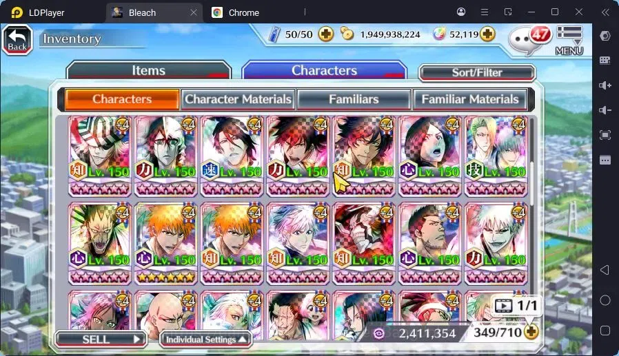 Bleach: Brave Souls Accounts Mid-Tier GLOBAL |52K Orb+MidGame|Ichigo DreamTeam,Gremmy9TH,Rangiku Swimsuit,Genryusai 19