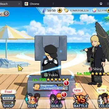 Bleach: Brave Souls Accounts Mid-Tier GLOBAL |52K Orb+MidGame|Ichigo DreamTeam,Gremmy9TH,Rangiku Swimsuit,Genryusai