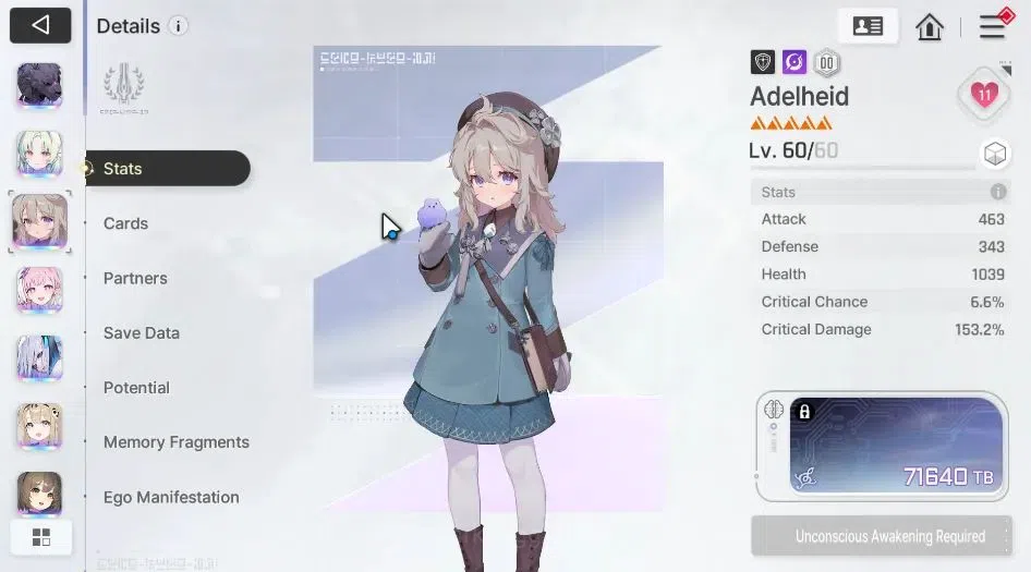 Chaos Zero Nightmare Accounts ASIA|Lv 54|11 SSR ([Adelheid,HaidemariM1,Diana,Nar image 18