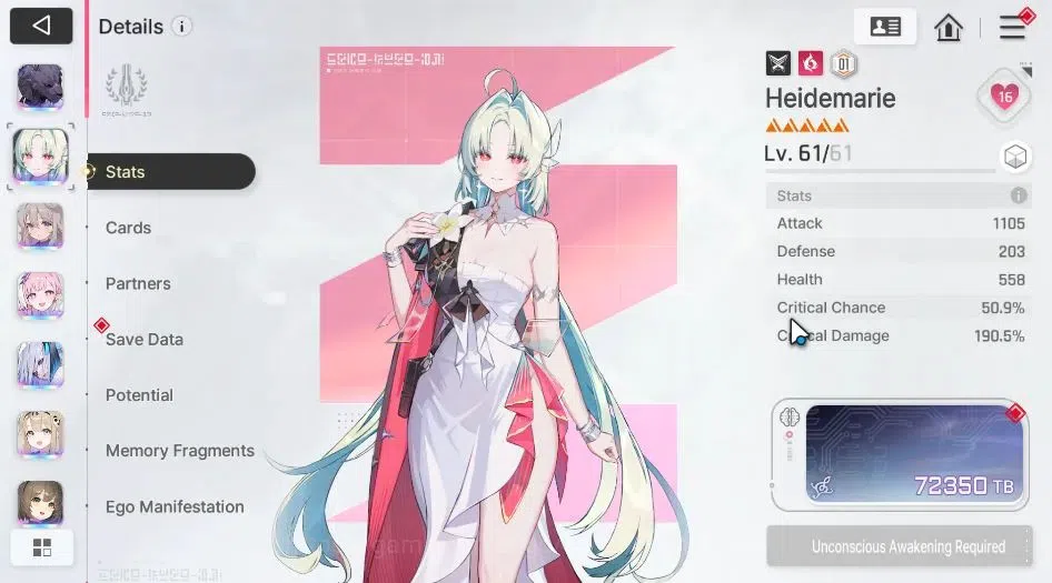 Chaos Zero Nightmare Accounts ASIA|Lv 54|11 SSR ([Adelheid,HaidemariM1,Diana,Nar image 19