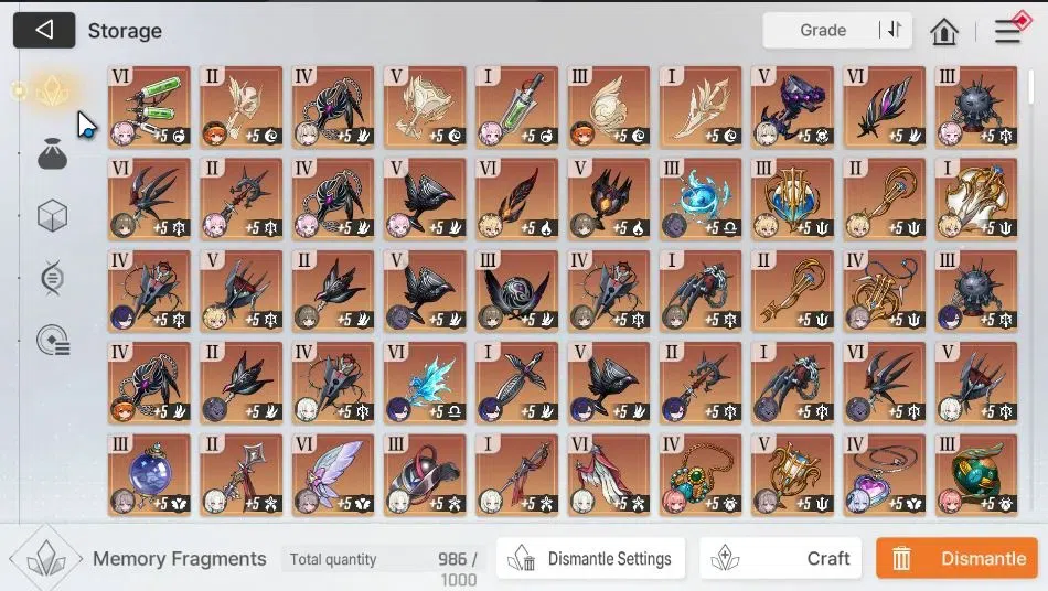 Chaos Zero Nightmare Accounts ASIA|Lv 54|11 SSR ([Adelheid,HaidemariM1,Diana,Nar image 8