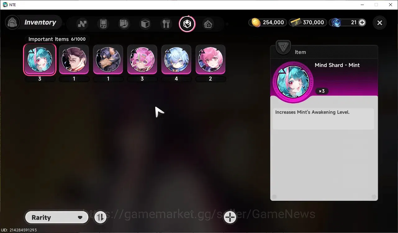 Neverness to Everness Accounts Global NA|HL 5|2 SSR 1 Limited [Shinku+Sign],Fadia|2 Selector|Tomato & Underboss 15