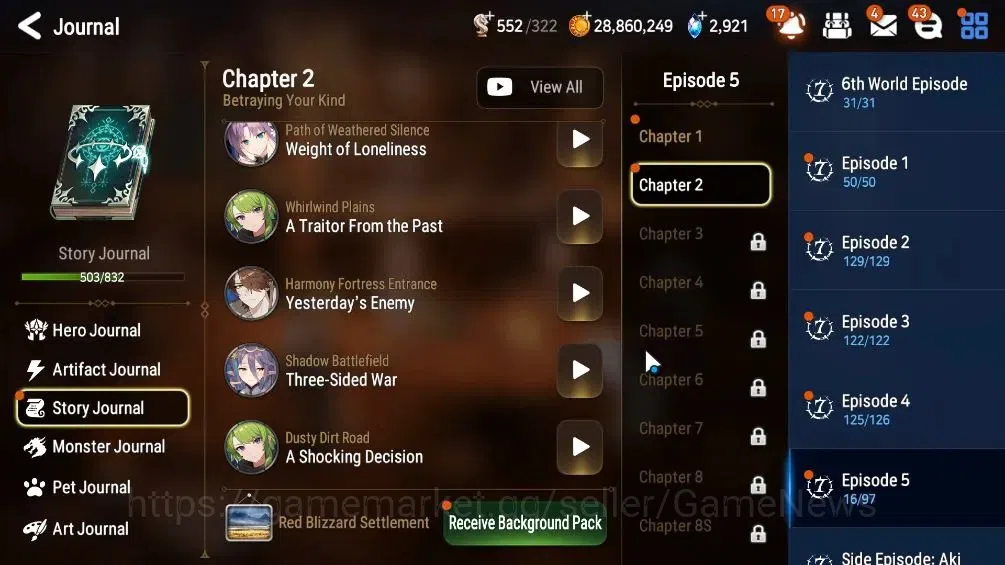 Epic Seven Accounts Limited Hero GLOBAL UNVerif|12 ML(Salome,LOT Scales,WOTM Tenebria,Etc)+Rinak,Setsuka|AUTO WBC Hunt|2,9K 12