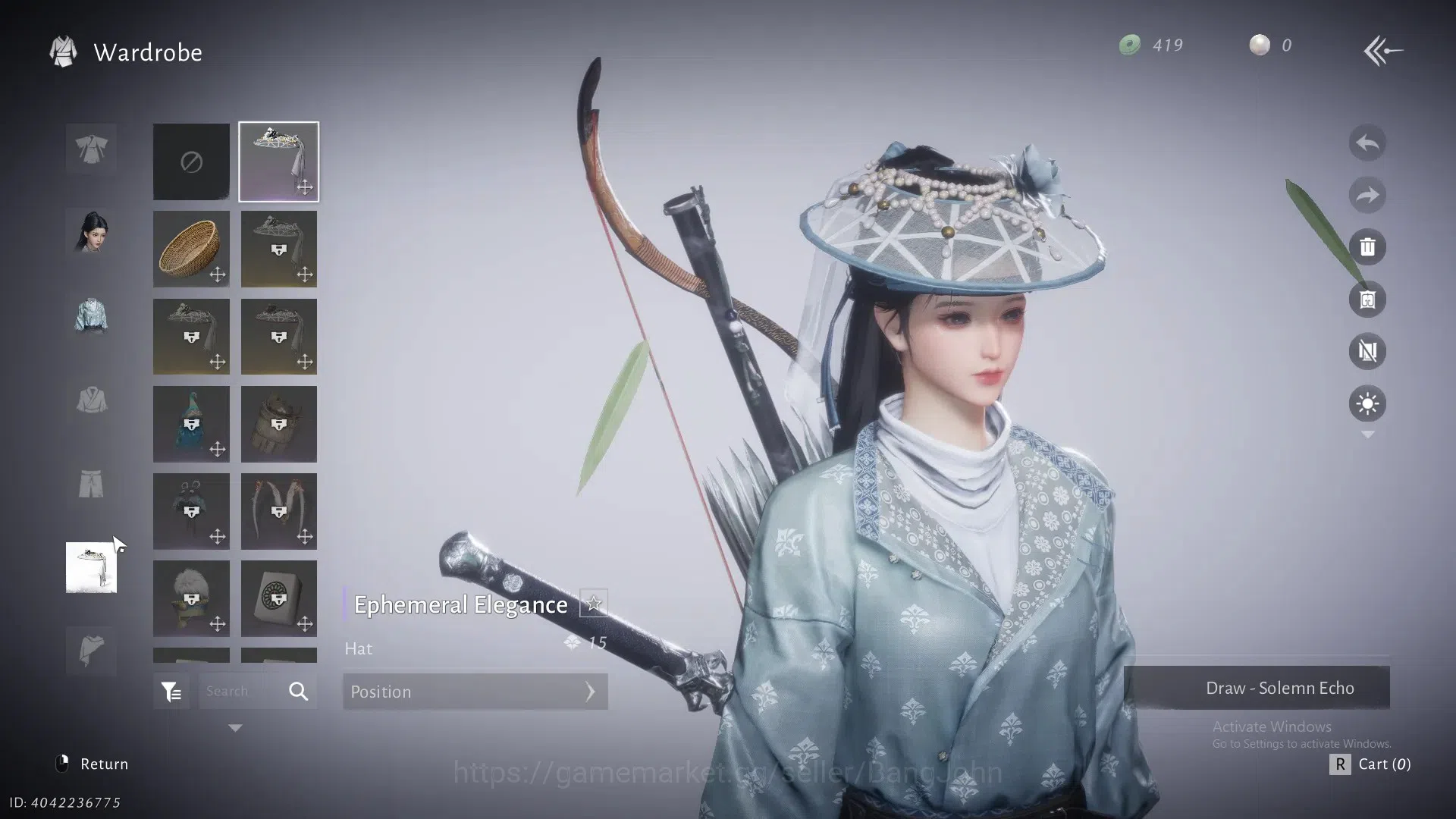 Where Winds Meet Accounts ASIA | Selector On 1 Harmonic Core | MC Female |Starter Lv 17 | Power 3997 | Lv.2 Emerging | 1050K 2
