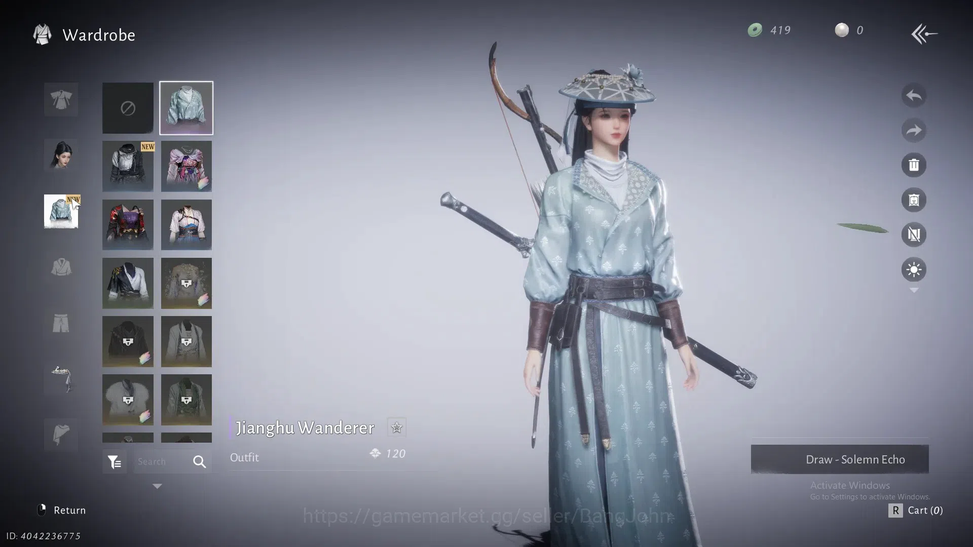 Where Winds Meet Accounts ASIA | Selector On 1 Harmonic Core | MC Female |Starter Lv 17 | Power 3997 | Lv.2 Emerging | 1050K 3
