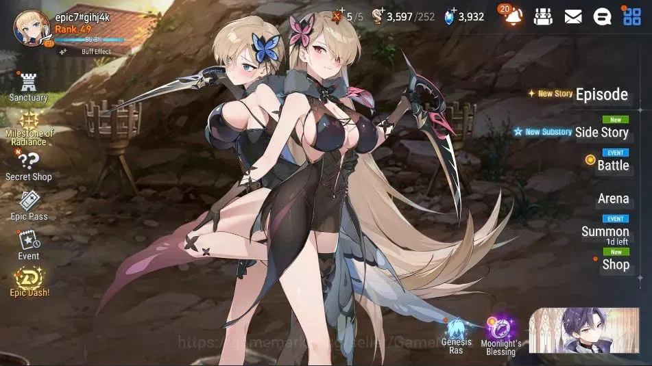 Epic Seven Accounts ASIA UnVerif|9 ML(Schol Nurse Yulha,RNL,WOTM Tenbr image 1