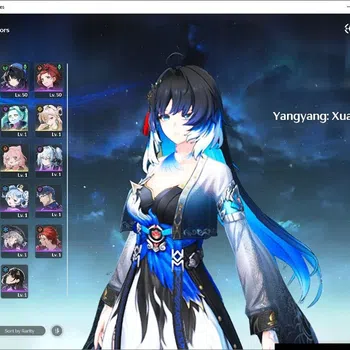 Wuthering Waves Accounts Starter NA|UL 49|7 Limited|( Yangyang:Xuanling CR3,Lynae)+Sign Rebecca +2 STD Char|DB Lvl 29|Female