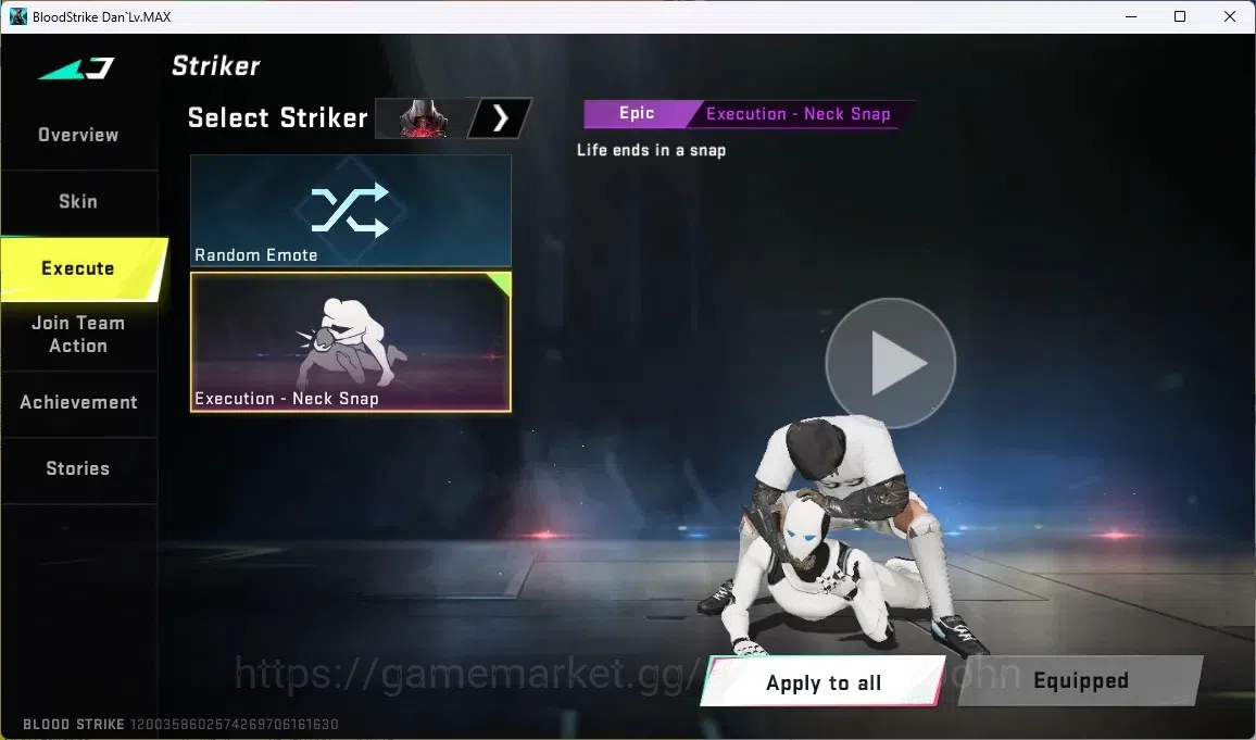 Blood Strike Accounts ASIA | ULTRA MELEE: Dual Blades Perdition | ULTRA image 6