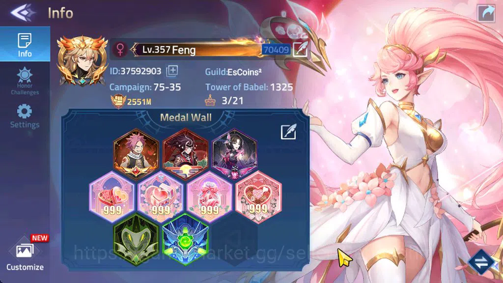 Mobile Legends: Adventure Accounts Server 70xxx Lvl 357 | Hero 416 | 20 Hero Nexus | image 1