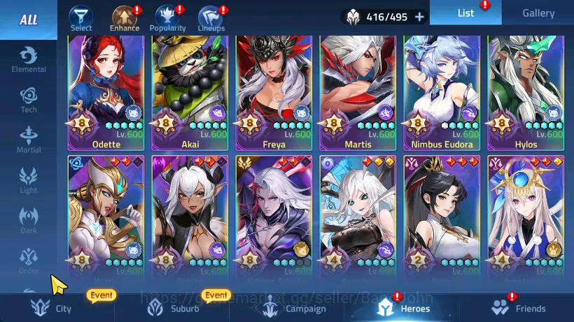 Mobile Legends: Adventure Accounts Server 70xxx Lvl 357 | Hero 416 | 20 Hero Nexus | image 10