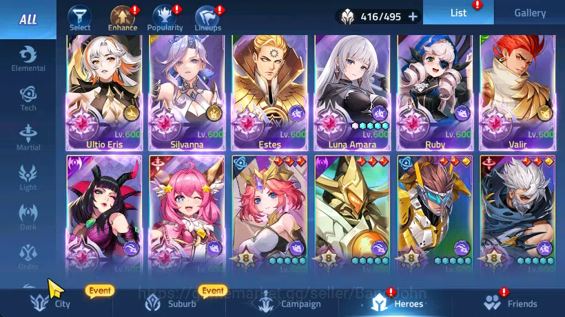 Mobile Legends: Adventure Accounts Server 70xxx Lvl 357 | Hero 416 | 20 Hero Nexus | image 11
