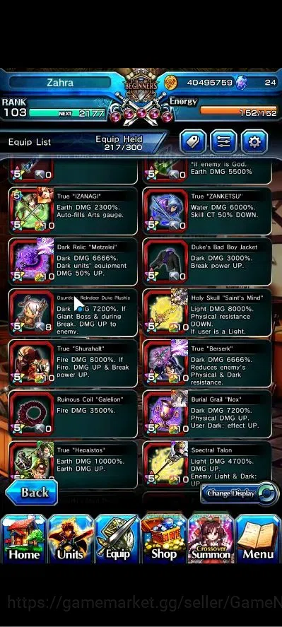 Grand Summoners Accounts Global|Rank 103|1 Sp Art|25 Ascend+11 TW|[Inumuta, image 14