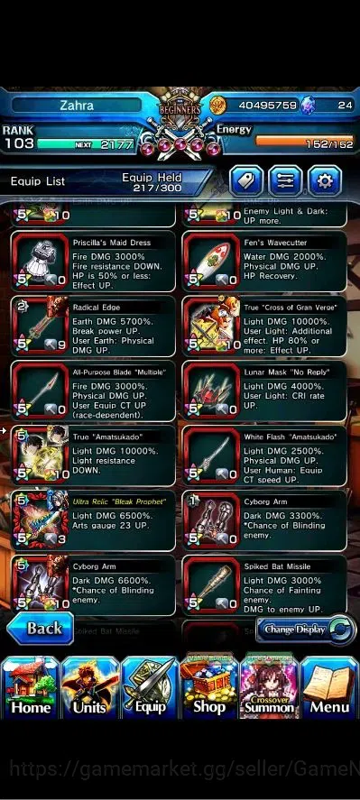Grand Summoners Accounts Global|Rank 103|1 Sp Art|25 Ascend+11 TW|[Inumuta, image 15