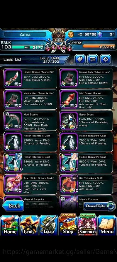 Grand Summoners Accounts Global|Rank 103|1 Sp Art|25 Ascend+11 TW|[Inumuta, image 19