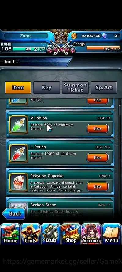 Grand Summoners Accounts Global|Rank 103|1 Sp Art|25 Ascend+11 TW|[Inumuta, image 2