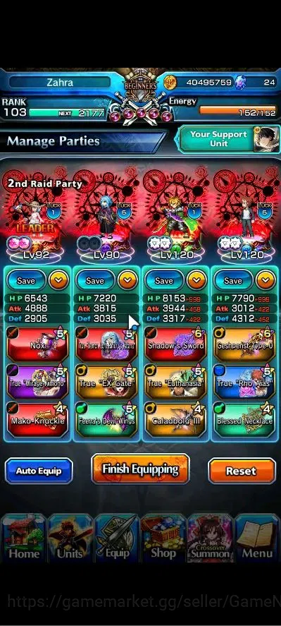 Grand Summoners Accounts Global|Rank 103|1 Sp Art|25 Ascend+11 TW|[Inumuta, image 4