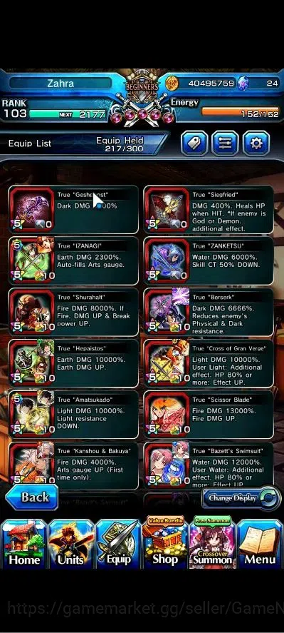 Grand Summoners Accounts Global|Rank 103|1 Sp Art|25 Ascend+11 TW|[Inumuta, image 6