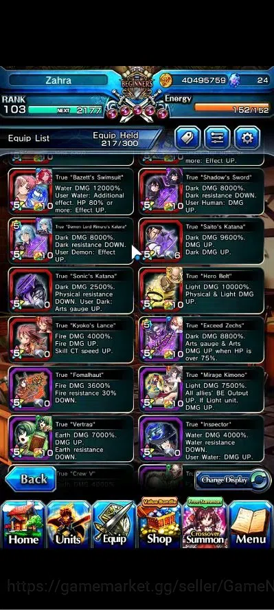 Grand Summoners Accounts Global|Rank 103|1 Sp Art|25 Ascend+11 TW|[Inumuta, image 7