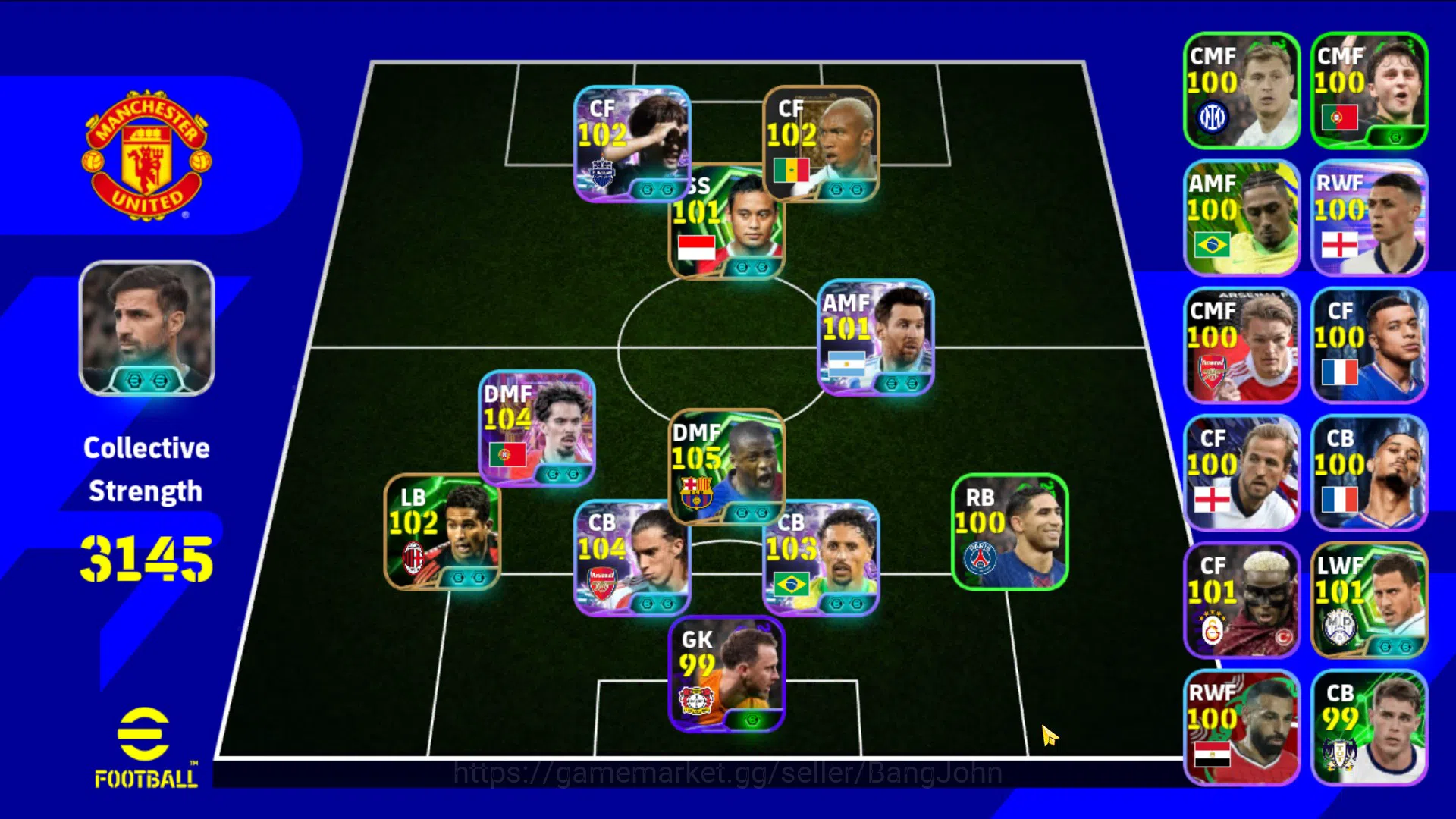 eFootball Accounts Android Pwr 3145 | vitinha showtime, yaya toure ep image 1