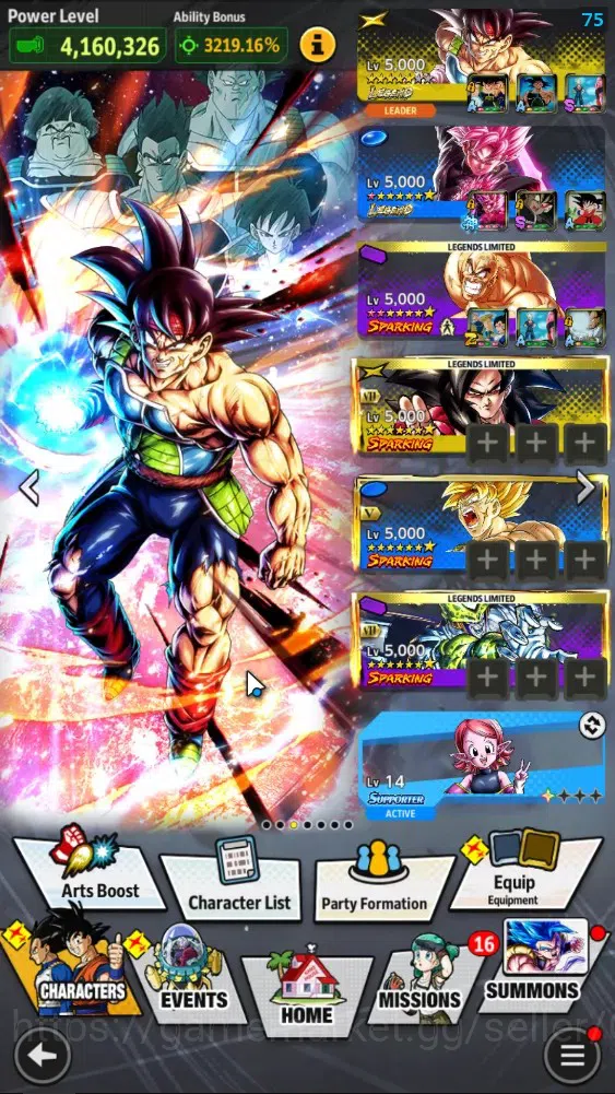 Dragon Ball Legends Accounts 183M Total Power|LV 156|3UL+2LR+28LL|SS Goku,Veget image 2