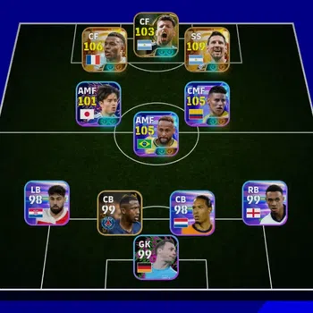 eFootball Accounts Legends & Iconic Players Mobile|Bigtime Messi,Mbappé,Agüero|Showtime James Rodríguez,Neymar