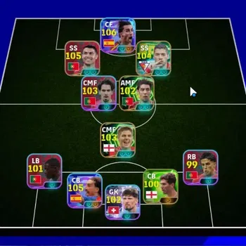 eFootball Accounts Others Android|Team Pack Portugal|6 Show Time Ferran Torres,Marc Cucurella|8 Epic Cristiano Ronaldo,Luis