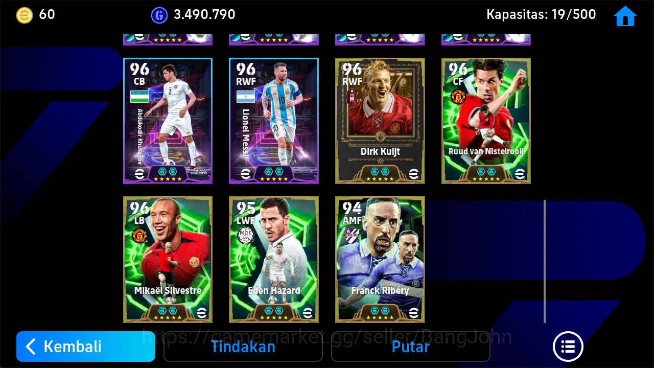 eFootball Accounts Power 3172, J Cruyff epic, marco Reus epic, O marm image 6