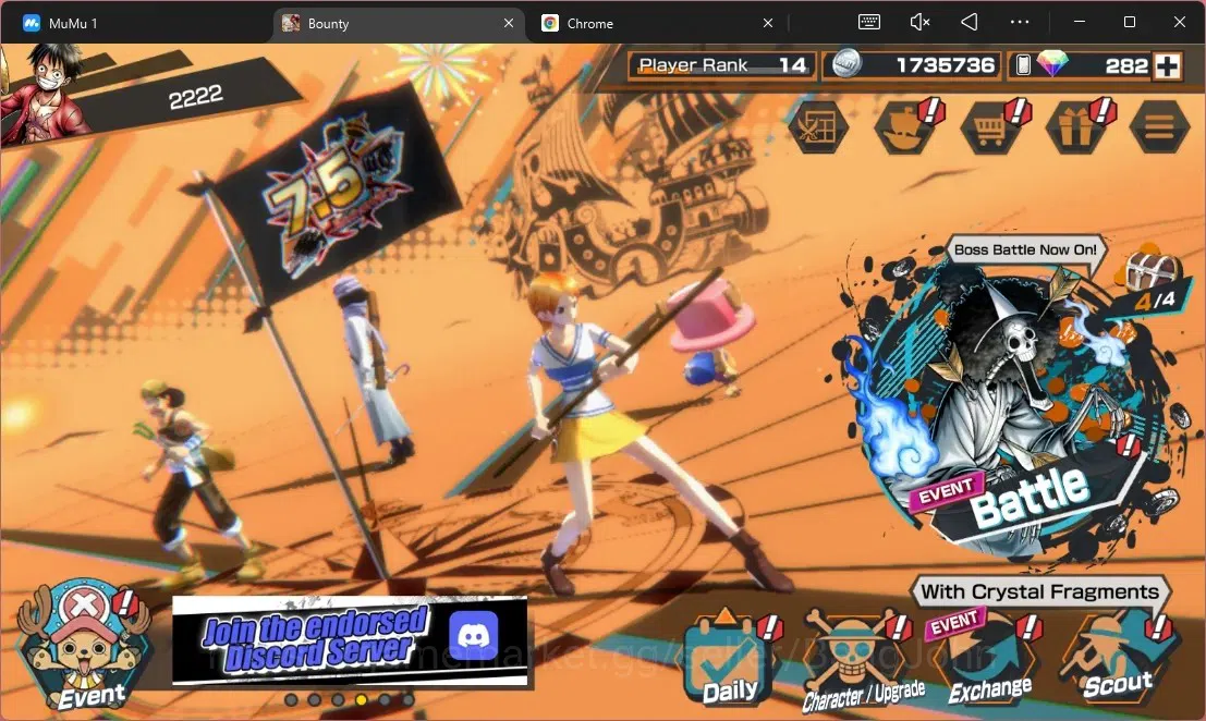 One Piece Bounty Rush Accounts High-End Android |EX 7|PR 14|AMS Borsalino,TFE Saturn,KOP GolD.Roger,GP Edward Newgate 1