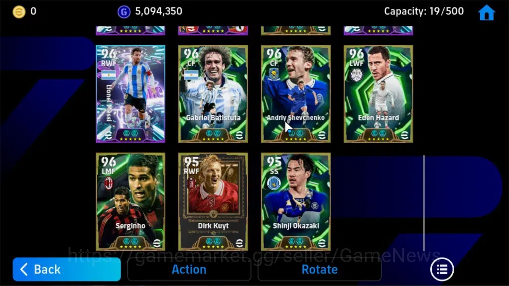 eFootball Accounts Legends & Iconic Players Android|Epic Leonardo Bonucci,Cafu,Gerrard,Batistuta,Shevchenko,Eden 10