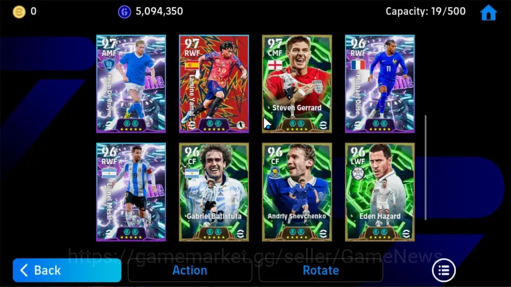 eFootball Accounts Legends & Iconic Players Android|Epic Leonardo Bonucci,Cafu,Gerrard,Batistuta,Shevchenko,Eden 9