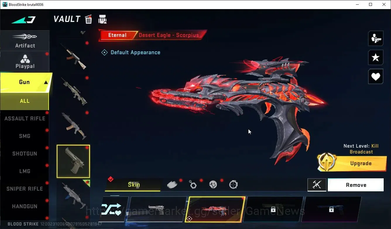 Blood Strike Accounts ASIA|ETERNAL DeAgle-Scorpion+Collab 7DS [KArl98,QB image 5
