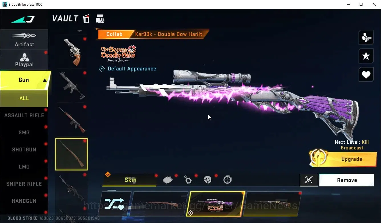 Blood Strike Accounts ASIA|ETERNAL DeAgle-Scorpion+Collab 7DS [KArl98,QB image 6