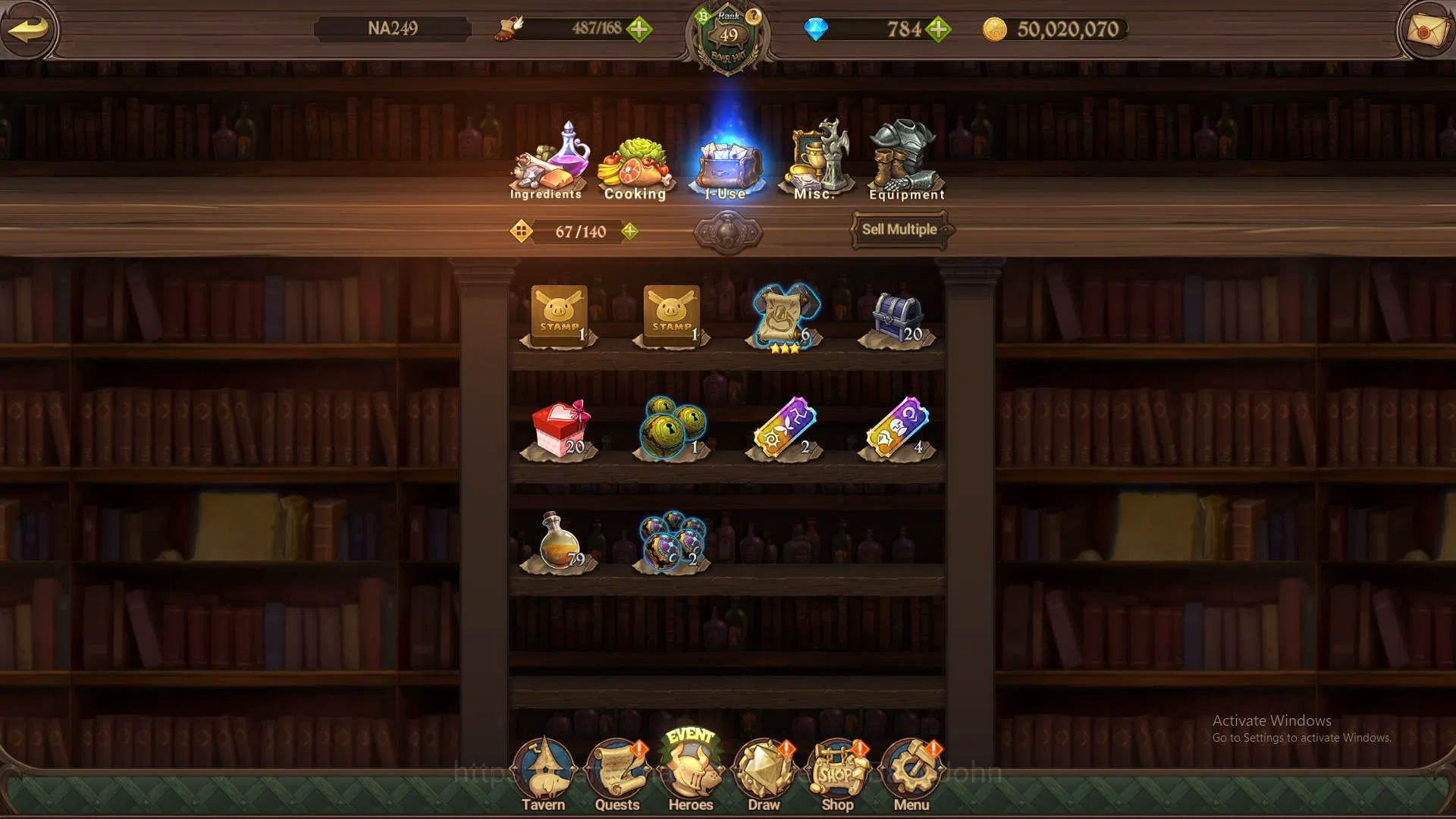 The Seven Deadly Sins: Grand Cross Accounts Others GLOBAL|1.5M CC|LS 100+DM 783| UR King&Diane, Mael, Demon King 9