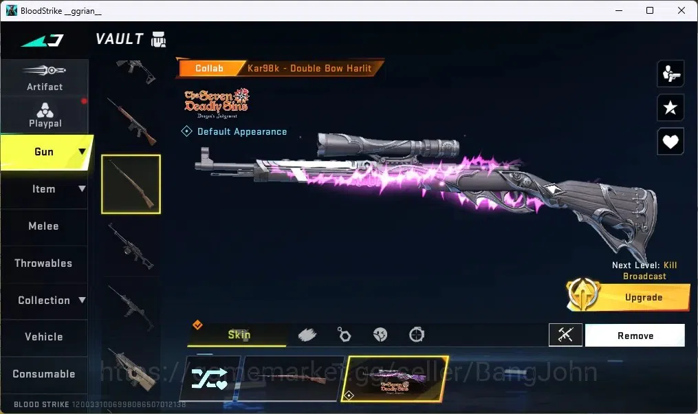 Blood Strike Accounts ASIA | 4 7DS GUN|2 TR GUN|1 EVA GUN|7 ULTRA GUN|1 image 12