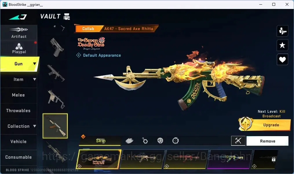 Blood Strike Accounts ASIA | 4 7DS GUN|2 TR GUN|1 EVA GUN|7 ULTRA GUN|1 image 4