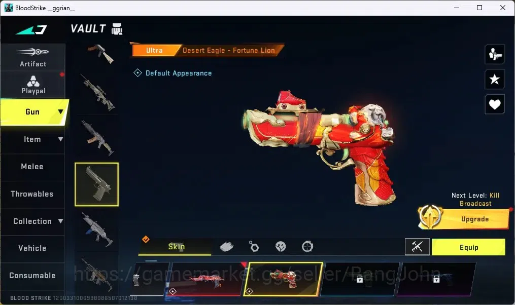 Blood Strike Accounts ASIA | 4 7DS GUN|2 TR GUN|1 EVA GUN|7 ULTRA GUN|1 image 5