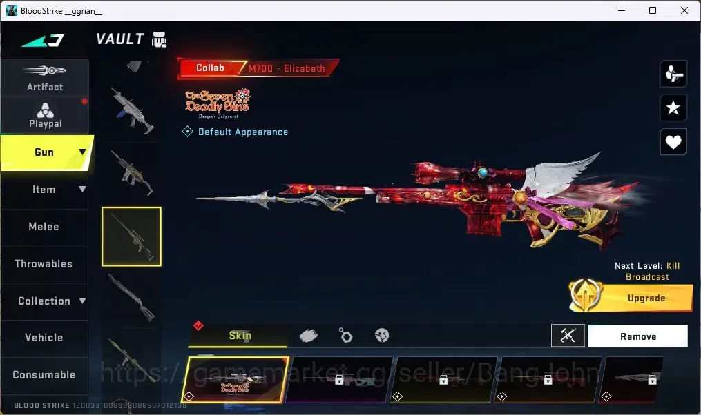Blood Strike Accounts ASIA | 4 7DS GUN|2 TR GUN|1 EVA GUN|7 ULTRA GUN|1 image 6
